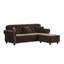 Canapé Chesterfield 82,6 po style Mid-Century moderne avec accoudoirs roulés et garniture cloutée-798475164