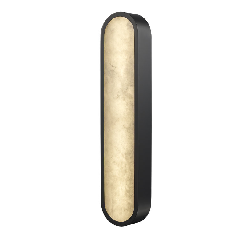 Applique murale 24 po Mariliza, H 22 po x l 4,7 po x P 2,4 po, Noir