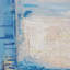 «Reflection» peint à la main bleu paysage côtier, peinture à l'huile sur toile