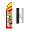 Ensemble de drapeaux en métal double face H 195,6 po x l 31,44 po