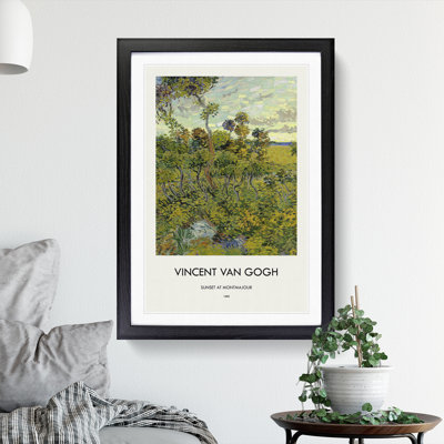 Sunset At Montmajour by Vincent Van Gogh - Single Picture Frame Print