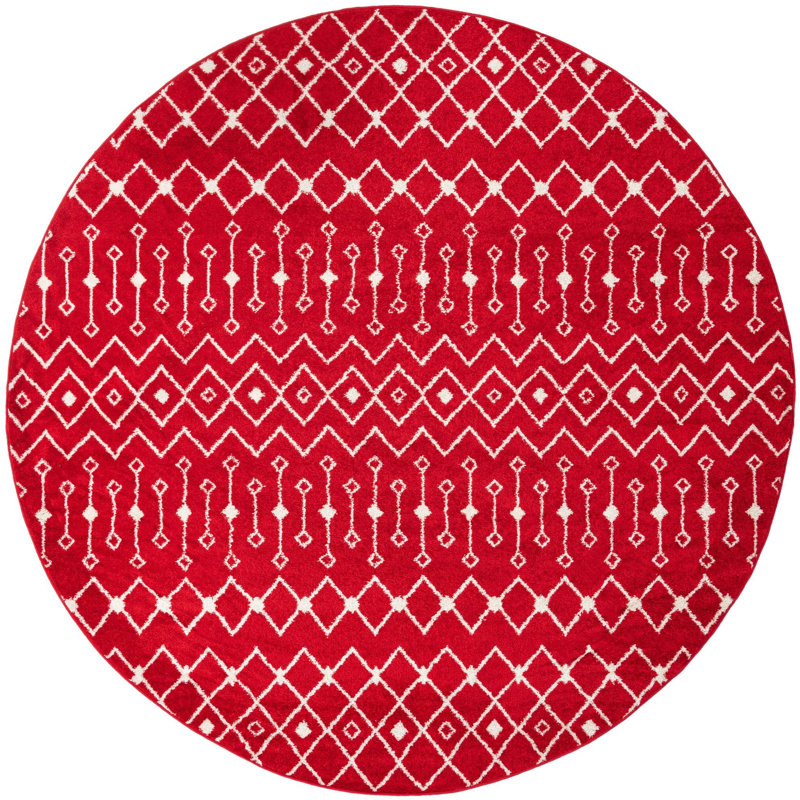 Geometric Indoor Rug, Round 10'