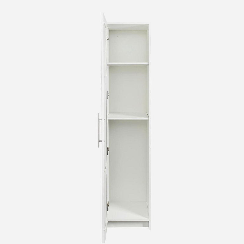Stackable Wall Mounted Storage Cabinet, White