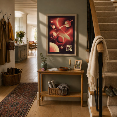 Love Life Cosmic Modern - Framed Print