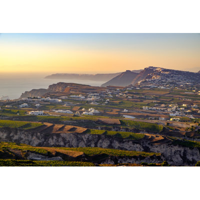 Vineyards And Greek Villages