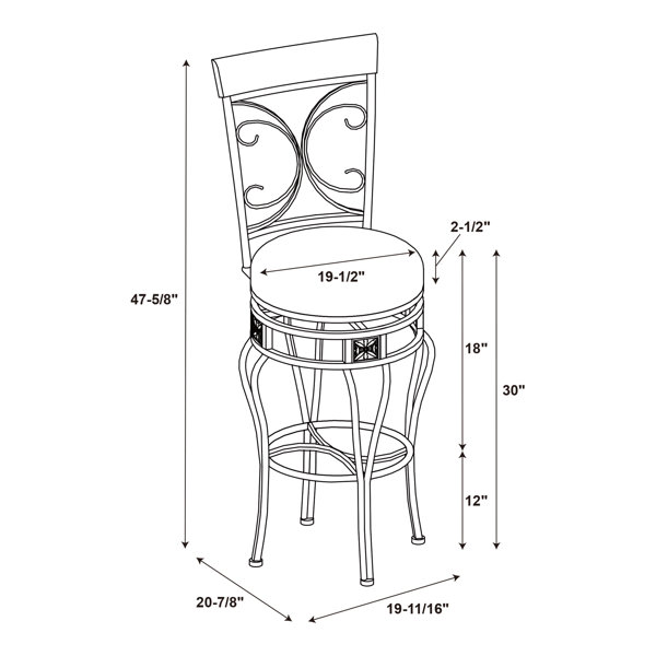 Astoria Grand Sasun Oversized Big and Tall Swivel Counter/Bar Stool ...