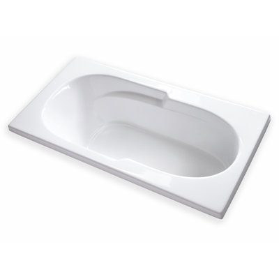 72'' x 36'' Drop-In Soaking Acrylic Bathtub