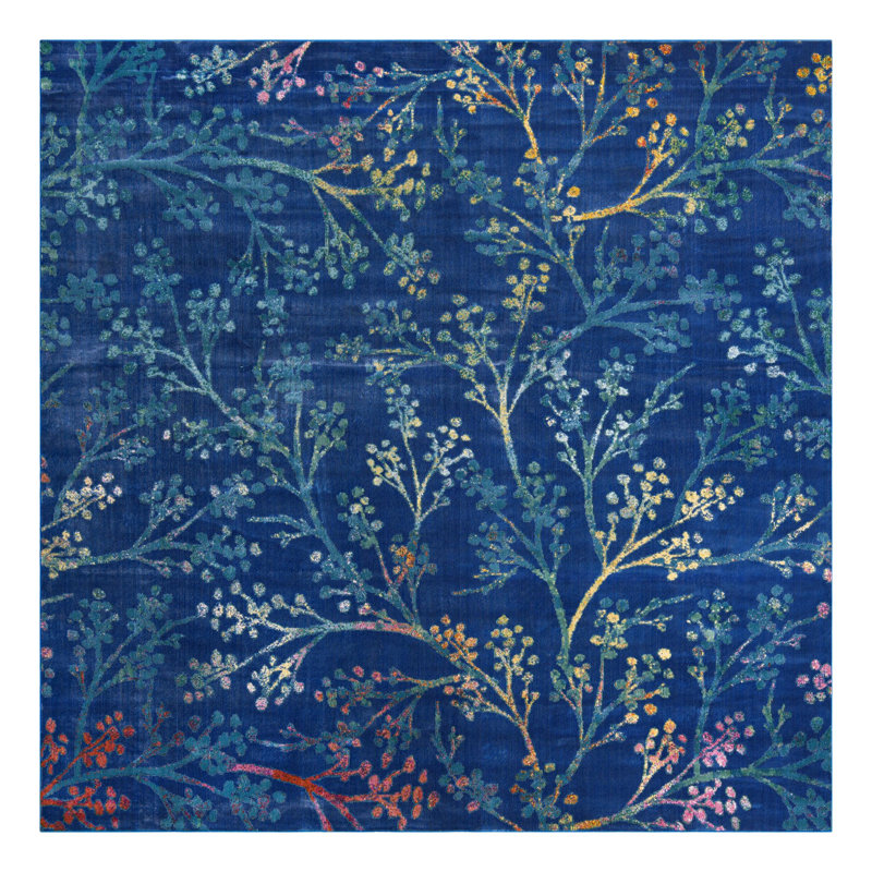Antony Floral Indoor Rug, Square 10'