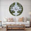 Cercle de composition de conifères - horloge murale moderne-34140668