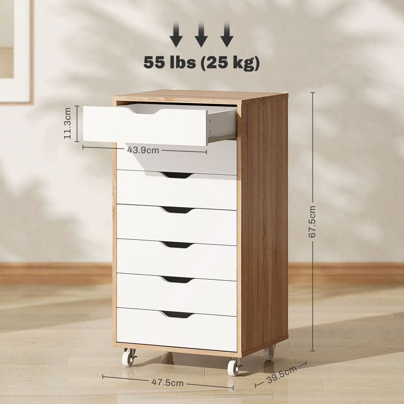 Shanana 7 Drawer Filing Cabinet   