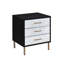 34.13 Lb 3 Drawers Nightstand With Metal Legs For Bedroom Decoration Particleboard Essentials