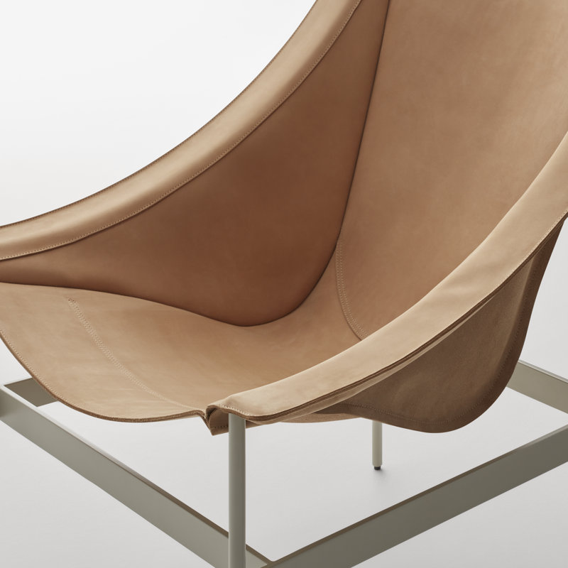 Heyday Lounge Chair, Sand Full Grain Leather