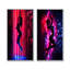 «Mauve sensuel», ensemble de 2 pièces d'art mural glamour-950589089-950589091