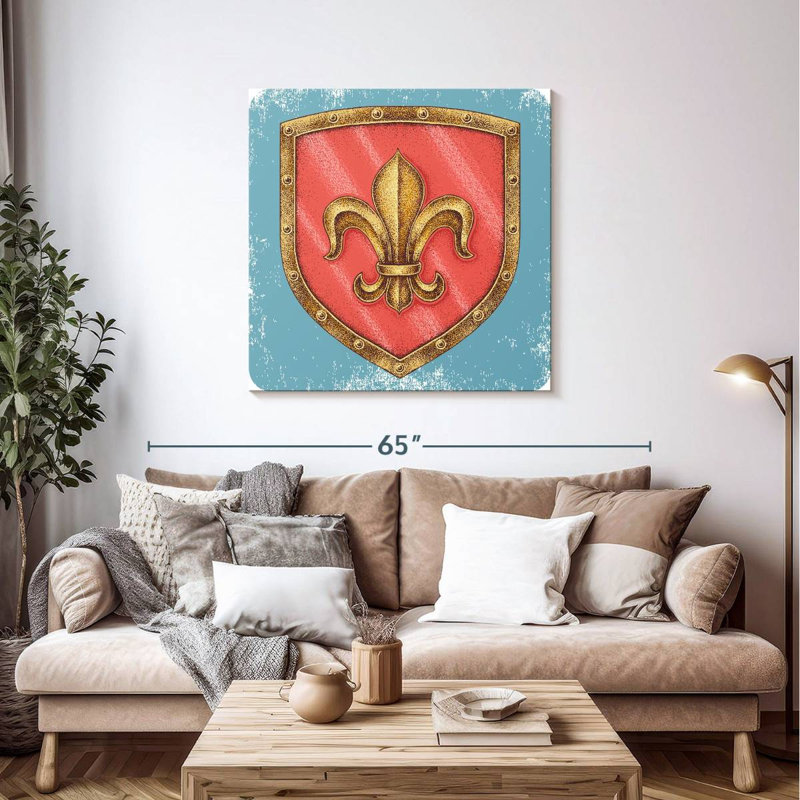 Mait Fleur De Lis Shield, 39" H x 39" W