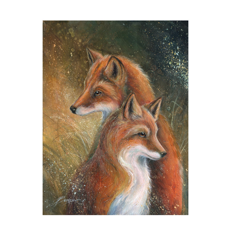 Art mural sur toile tendue - «Ive Got Your Back» de Jody Bergsma pour décoration de salon, de chambre à coucher ou de bureau - 14 x 19