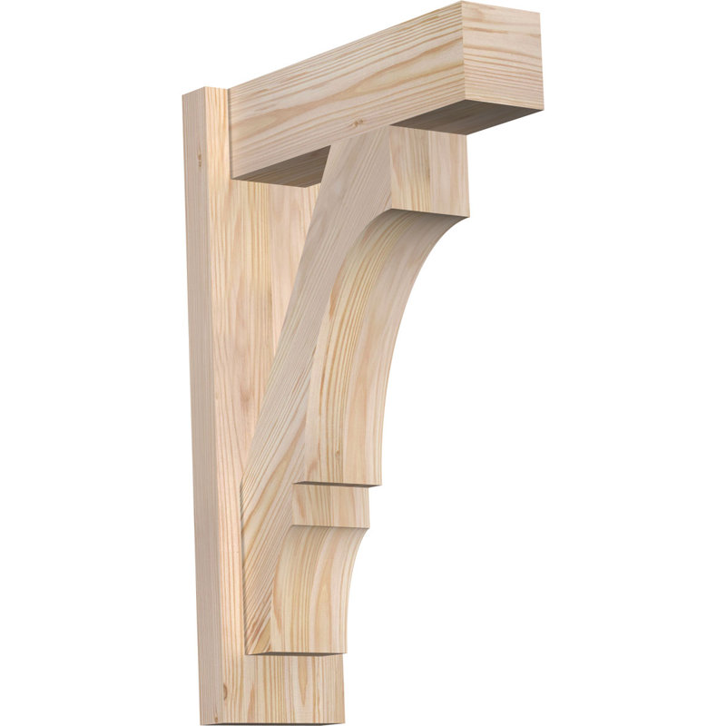 Bloc balboa rustique en bois rustique, 16" D x 24" H, Sapin Douglas de 8 po (sciage brut)
