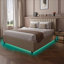XR Living Maisie Fabric Ottoman Bed with LED Lighting-108896914-108896913
