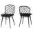 Kinnard Fabric Slat Back Rattan and Teak Wood Side Dining Chair-788960516-788960517