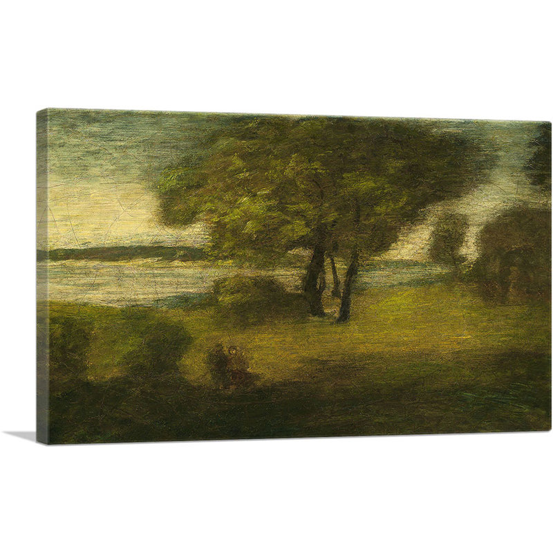 «The River 1894» par Albert Pinkham Ryder, reproduction d'art sur toile tendue, H 12 po x l 18 po x 1,5 po