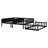 Triple Wood Bunk Bed, With Ladders, Guardrails-166233474