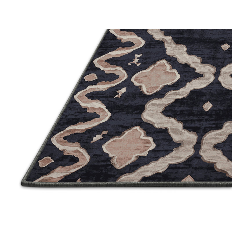 Tapis gris soyeux et moelleux, Rectangle 2 pi x 3 pi
