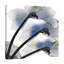 Indigo Luster Cyclamen - Wrapped Canvas Print-1207526338