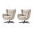 Arcana Modern Faux Leather Swivel Wingback Chair-303155185