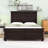 Panel Bed with Headboard and Slats-858236033-858236030