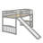 Twin-Size Loft Bed Showcasing A Slide