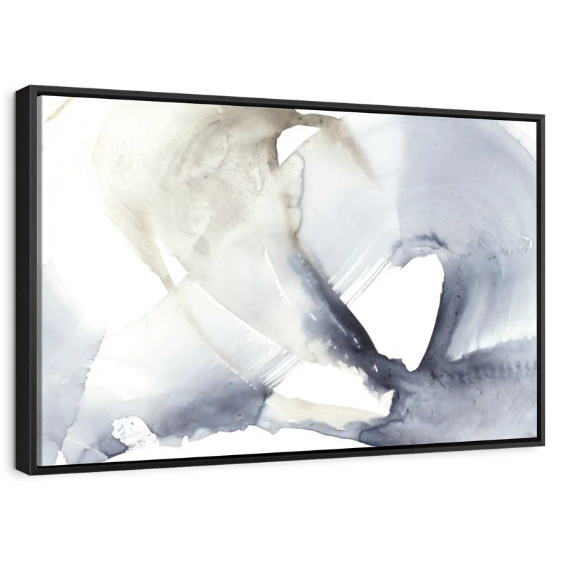 Wave Break II, Cadre flottant noir, 43 po x 29 po