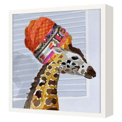 Girafe par Dana Gibson - peinture encadrée
