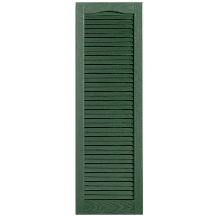 Cathedral Top Full-style Open Louvre Shutters Pair