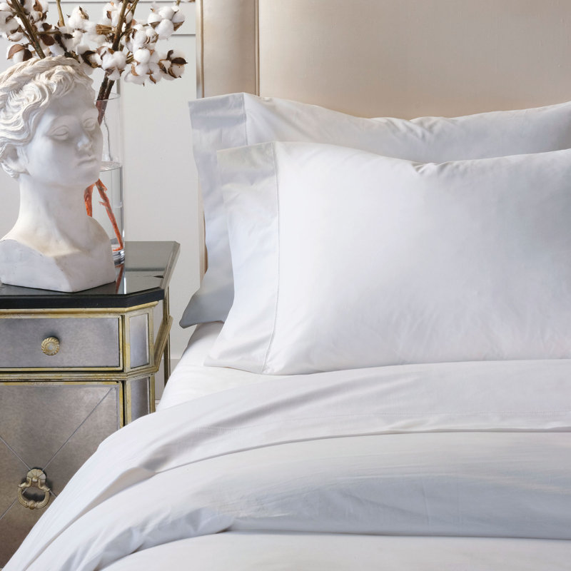 Gianna Pillow Case, King Pillowcase, White