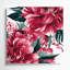 Aquarelle, art floral sur toile rose-463048719