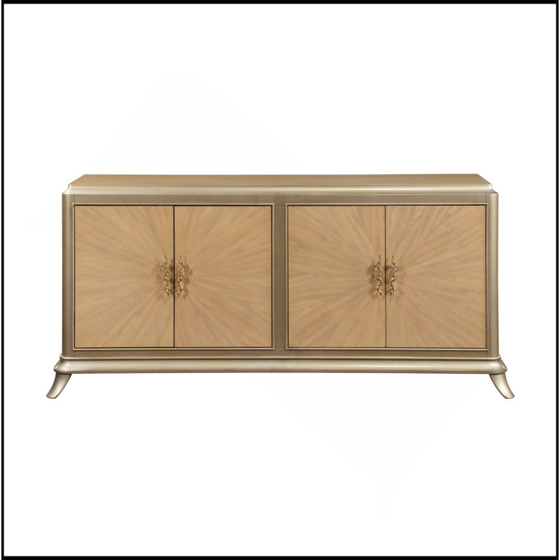 Charmante console avec motif exquis et rangement polyvalent