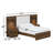 Esila Upholstered LED 3-Piece Bedroom Set, Carmel-366594368