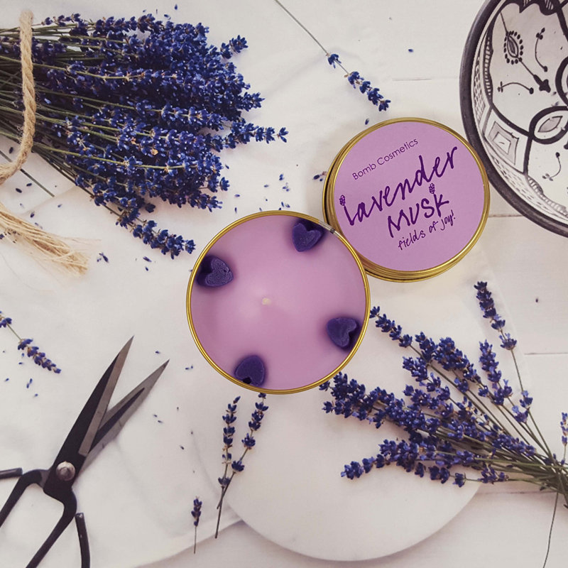 Lavender Musk Scented Jar Candle
