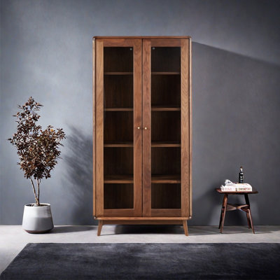 American style solid wood utility bookcase