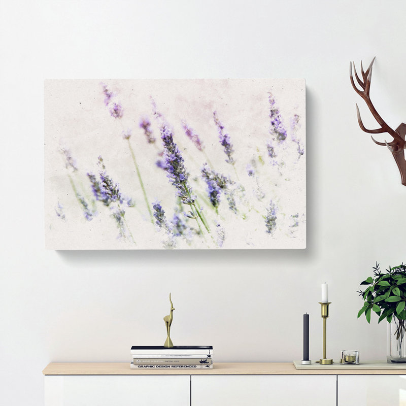 A Field Of Lavender - Wrapped Canvas, 40cm H x 60cm W x 3cm D