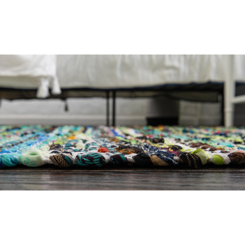 Keidon Cotton Abstract Indoor Rug, Runner 1'2" x 6'1"