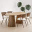 Ensemble de table et chaises de salle à manger en bois massif 4 pièces-133963453-133963451