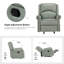 Fauteuil inclinable manuel berçant en cuir véritable de 32,67 po Westhought-70666258