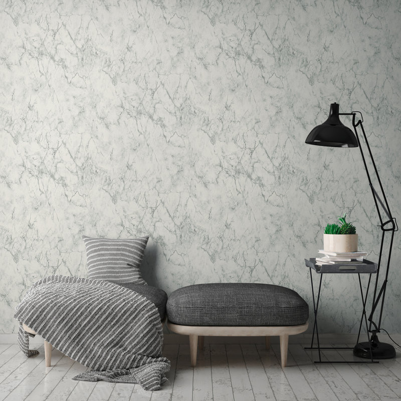 Rouleau de papier peint L 33 po x L 20,9 po Mcsaumure, gris