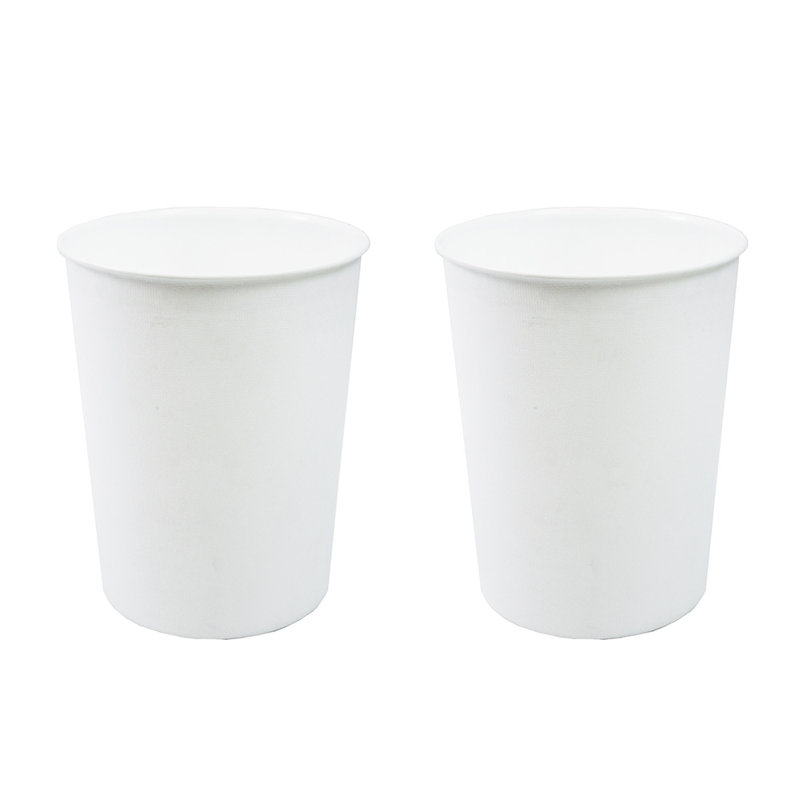 JVL Decorative Bin, White