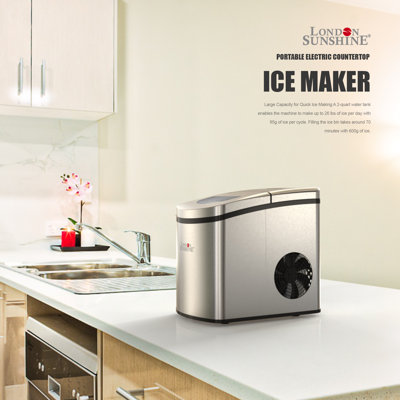 London Sunshine 26 Lb. Daily Production Bullet Ice Portable Ice Maker