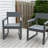 Grey HDPE outdoor & garden Armchairs with  backres Modernist Designt chairs-1451897200