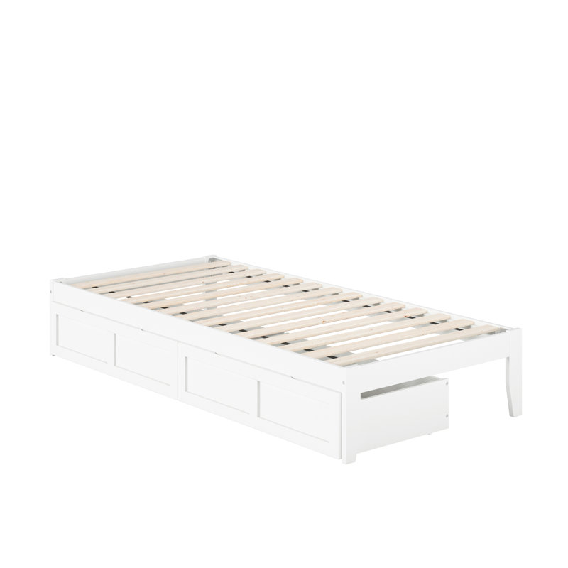 Aayanna Panel Storage Bed, White, Twin XL