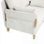 Idéal pour les petits espaces, canapé-lit pliable convertible 3-en-1 avec accoudoirs en chenille beige, style Mid-Century moderne-1967228040