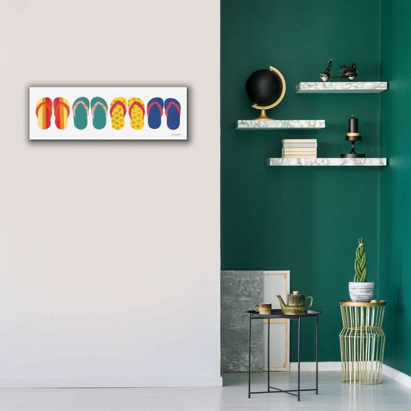  «Sea Sand Sun VIII» par Courtney Prahl, art mural sur toile, 36 po x 12 po