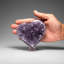 Genuine Amethyst Crystal Cluster Heart From Uruguay (366.9 Grams)